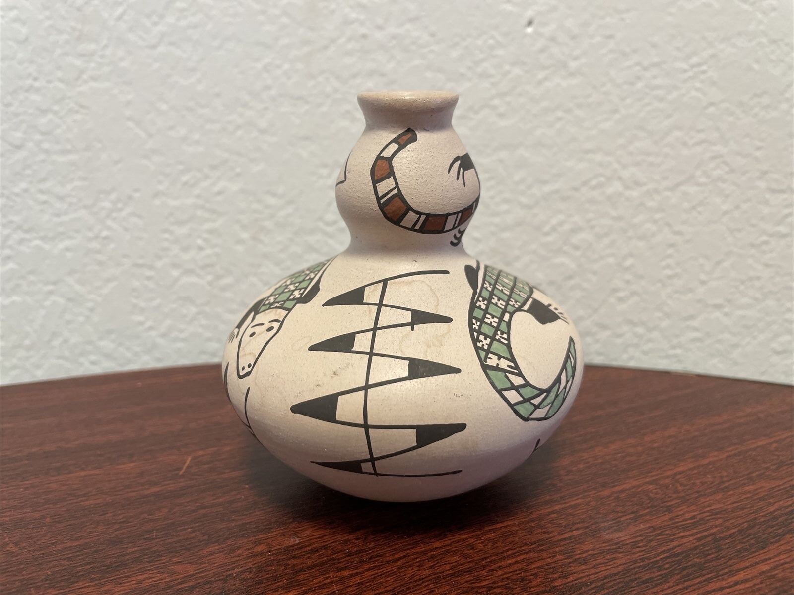 Vintage Irma Villa Pot Mata Ortiz Pottery Round Bottom Vase 4\