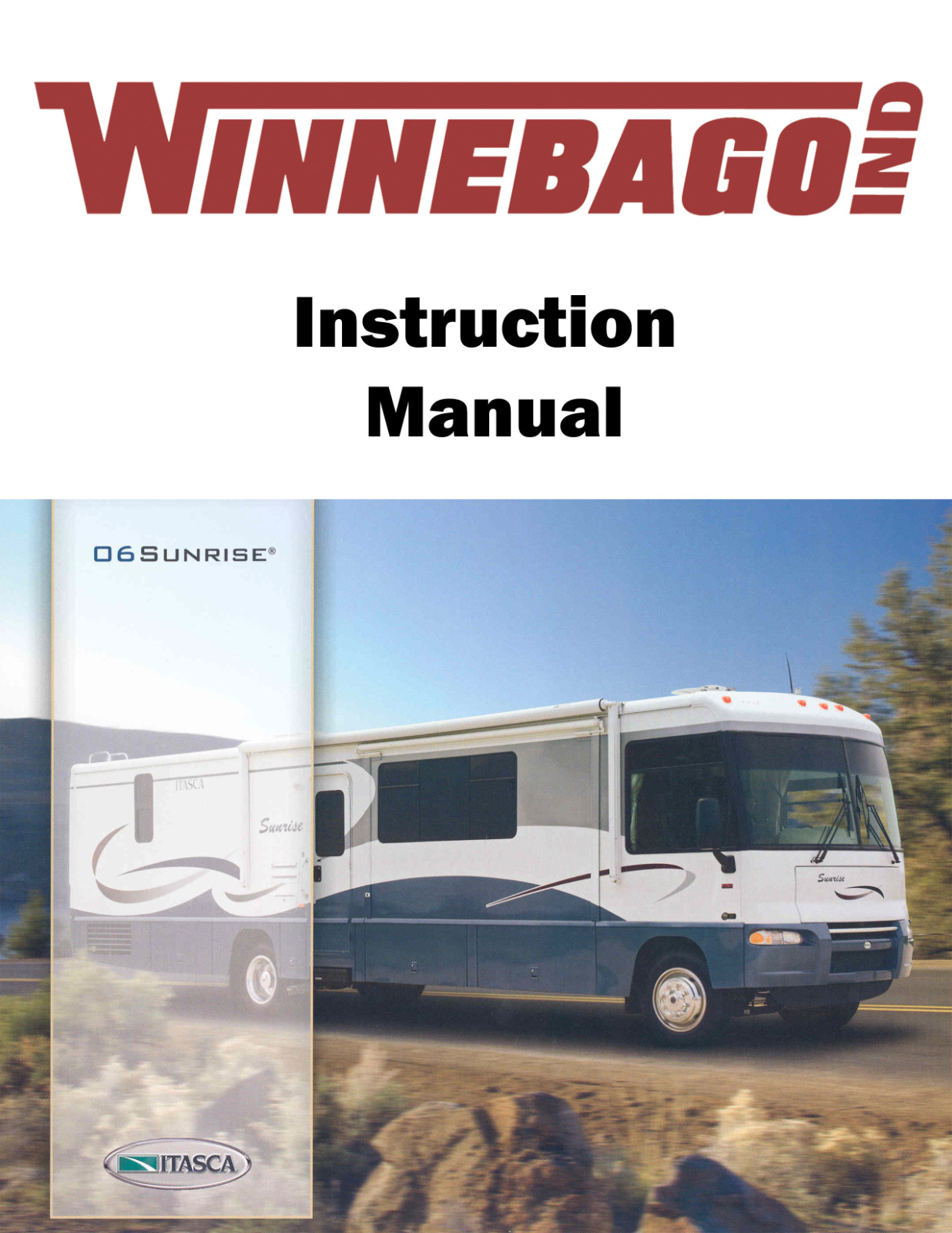 2006 Winnebago Sunrise Home Owners Operation Manual User Guide Coil Bound