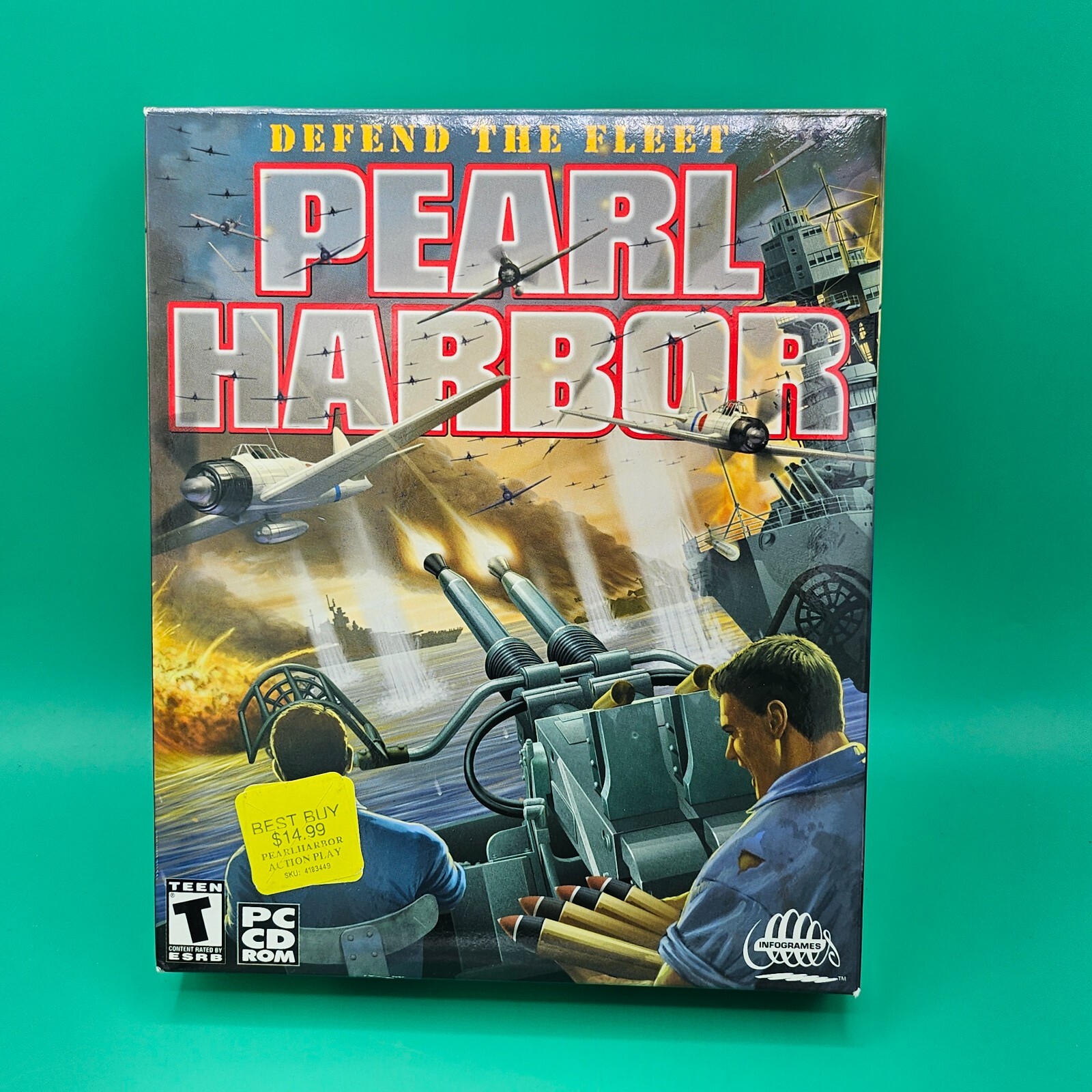 Pearl Harbor Defend The Fleet PC CD-ROM Game 2001 Big Box Complete TESTED VG+
