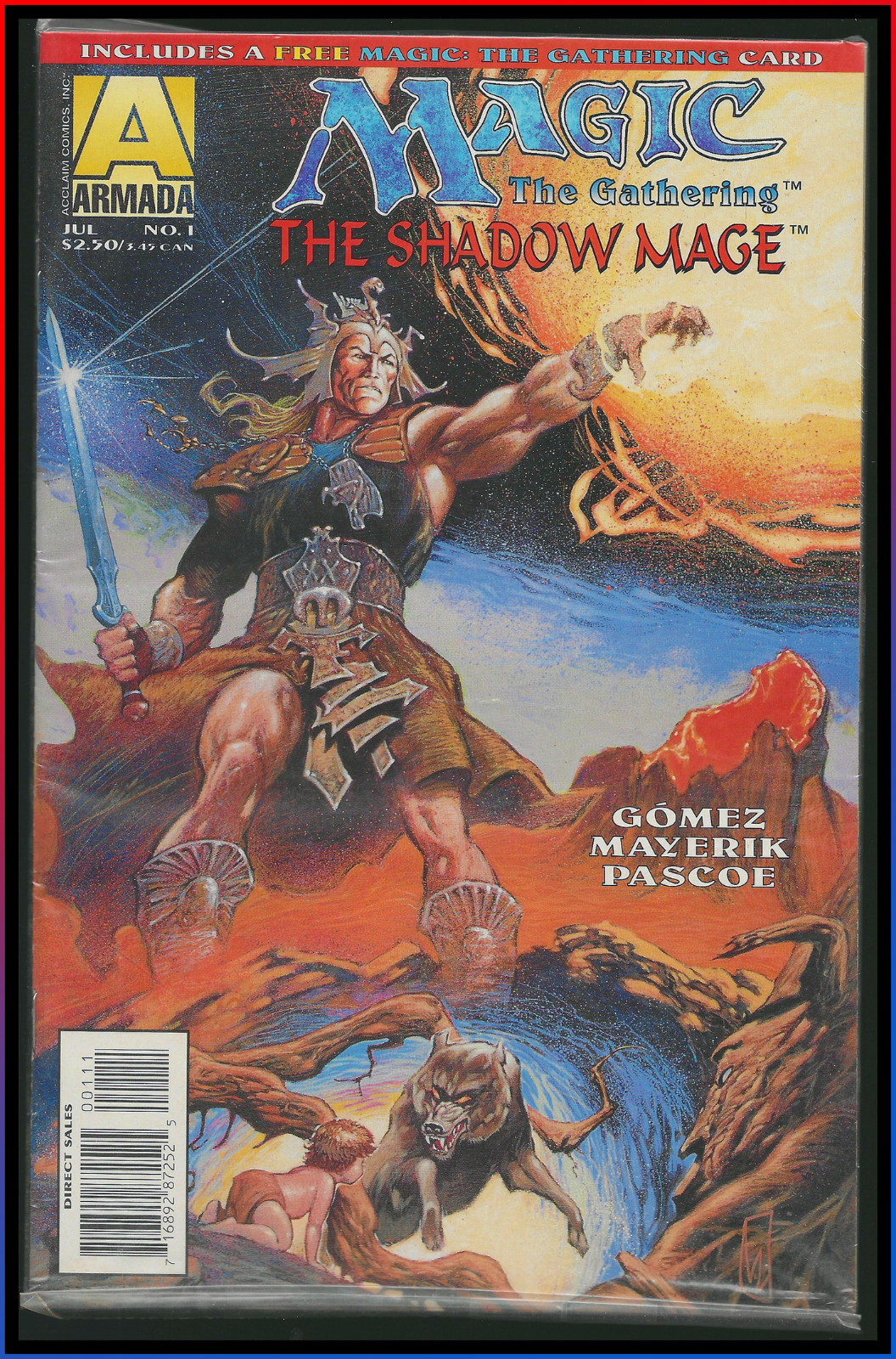 MAGIC THE GATHERING SHADOW MAGE #1 POLYBAG FIREBALL CARD ACCLAIM OPTIONED VF