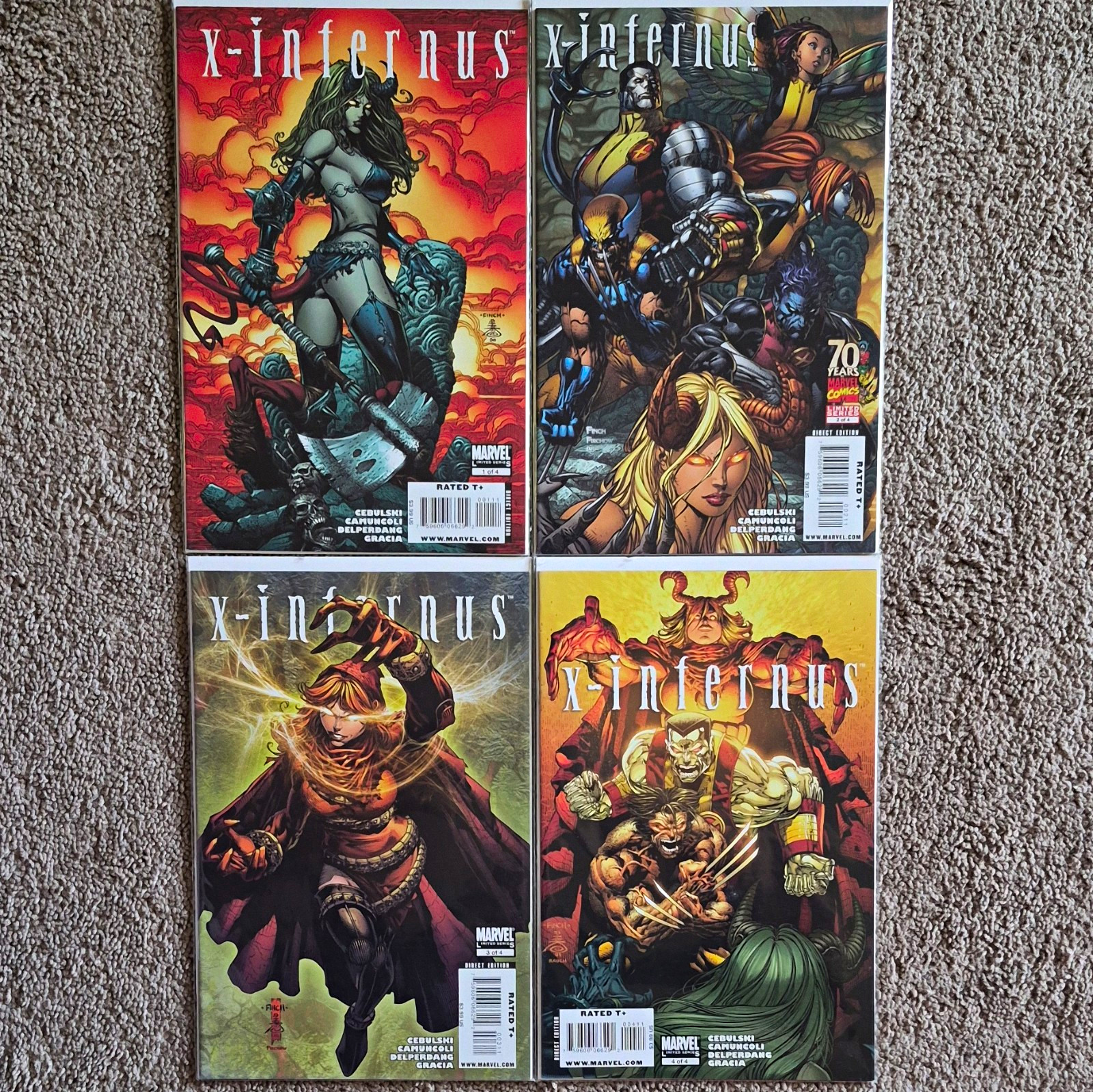 X-Infernus #1-4 Complete Series Inferno sequel X-Men Magik Illyana Rasputin