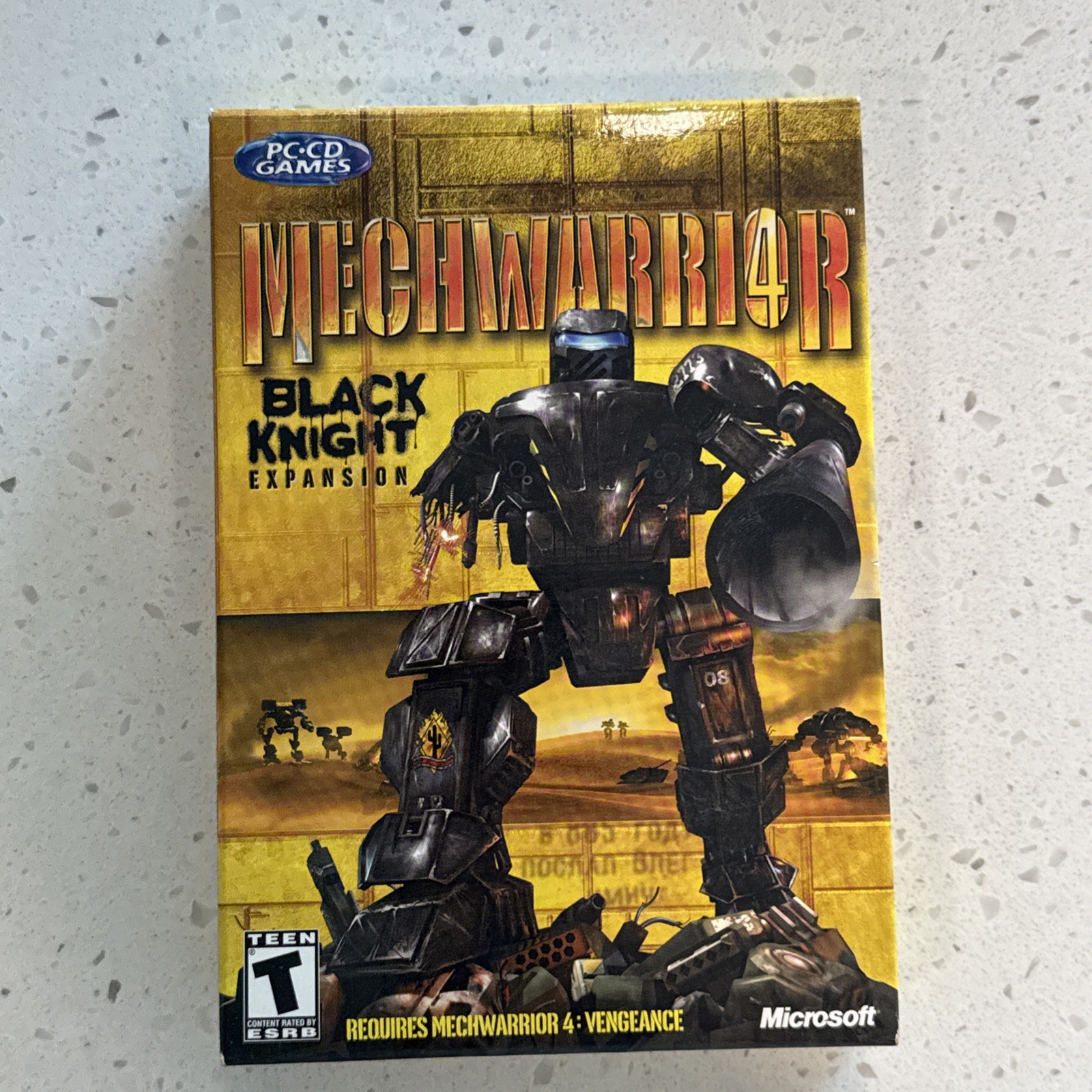 Mechwarrior 4 Black Knight Expansion Pack BIG BOX w/ Manual & Disc