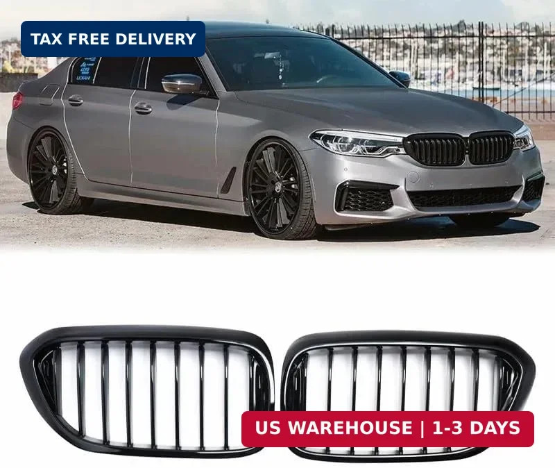 Gloss Black Front Kidney Grille for BMW 5 Series G30 G31 F90 M5 2017-2020 Grill