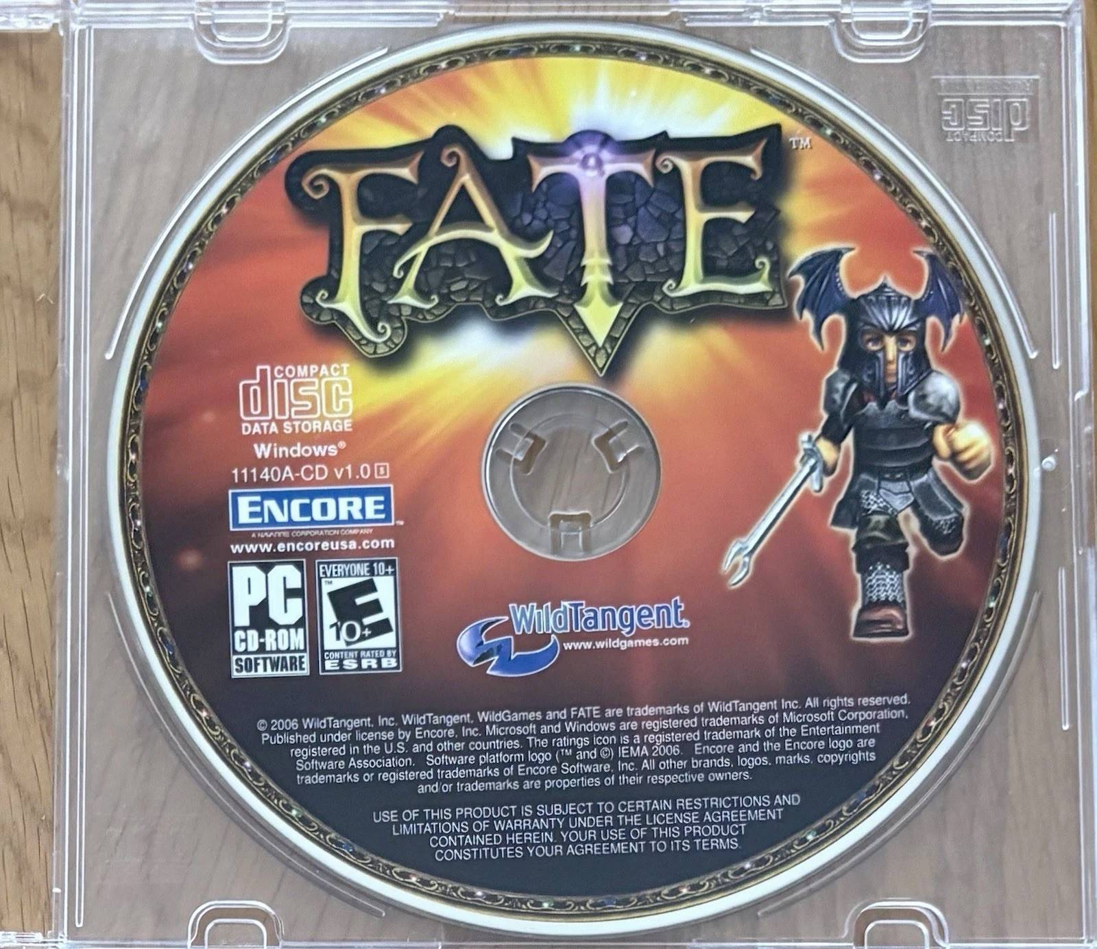 Fate (PC, 2006) CD-ROM Fantasy RPG WildTangent Games *Disc Only*