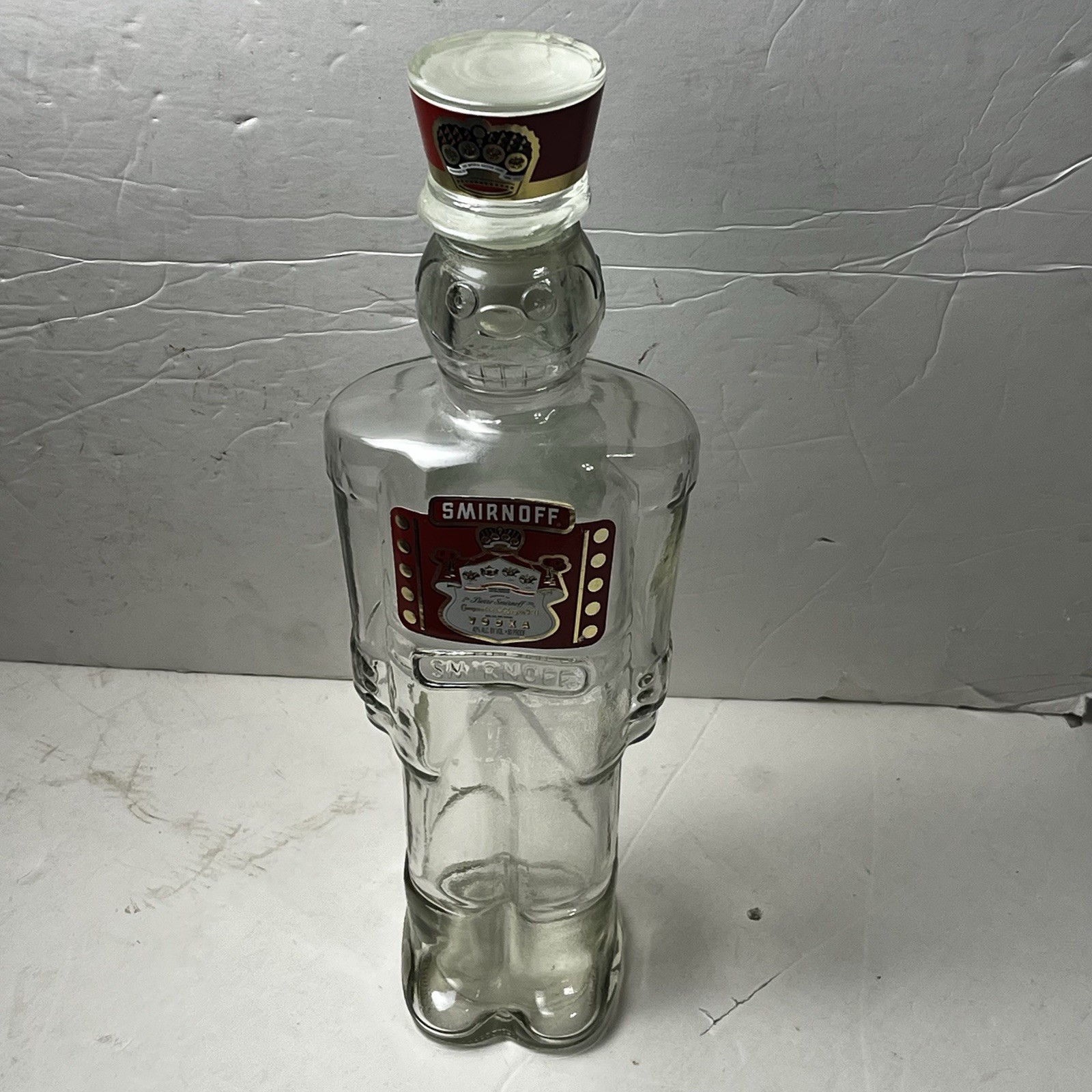 1997 Smirnoff Nutcracker Toy Soldier King of Mice Clara's Dream Vodka Decanter