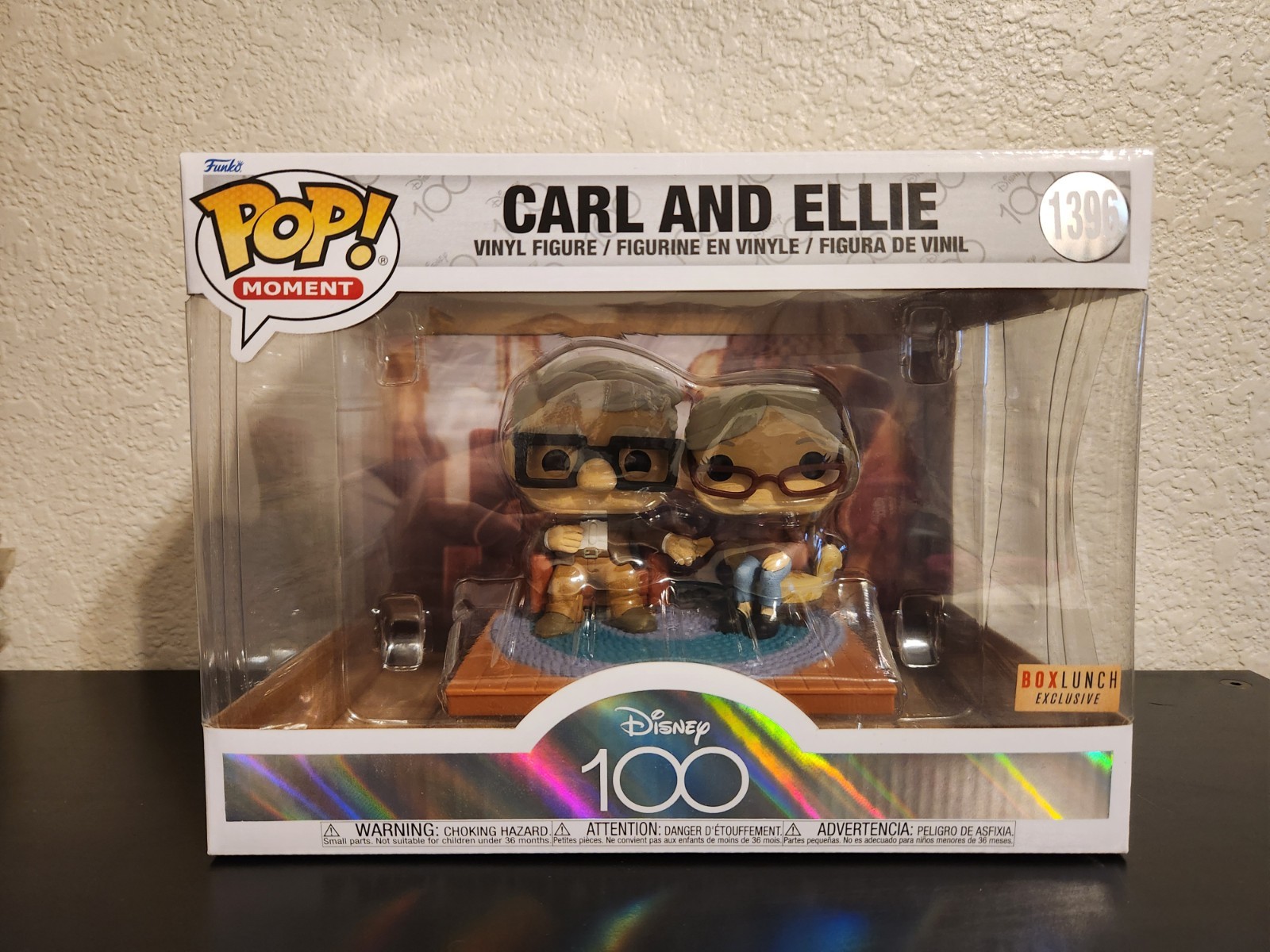 Funko Pop Moments: Pixar RARE Older Carl and Ellie Box Lunch Exclusive #1396