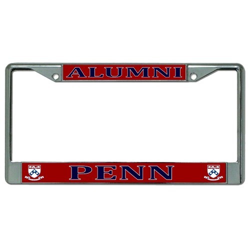 ALUMNI UNIVERSITY OF PENNSYLVANIA PENN RED LICENSE PLATE FRAME MADE IN USA