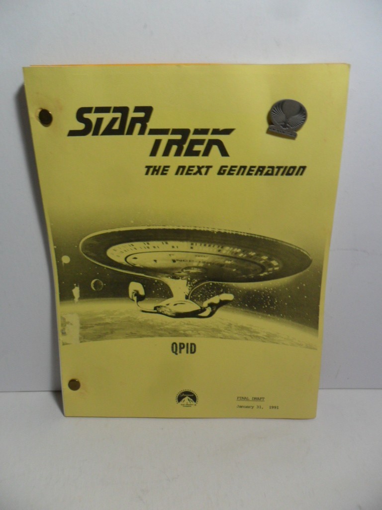 Star Trek TNG Qpid Final Draft Script Jan 31 1991 Paramount Episode Screenplay
