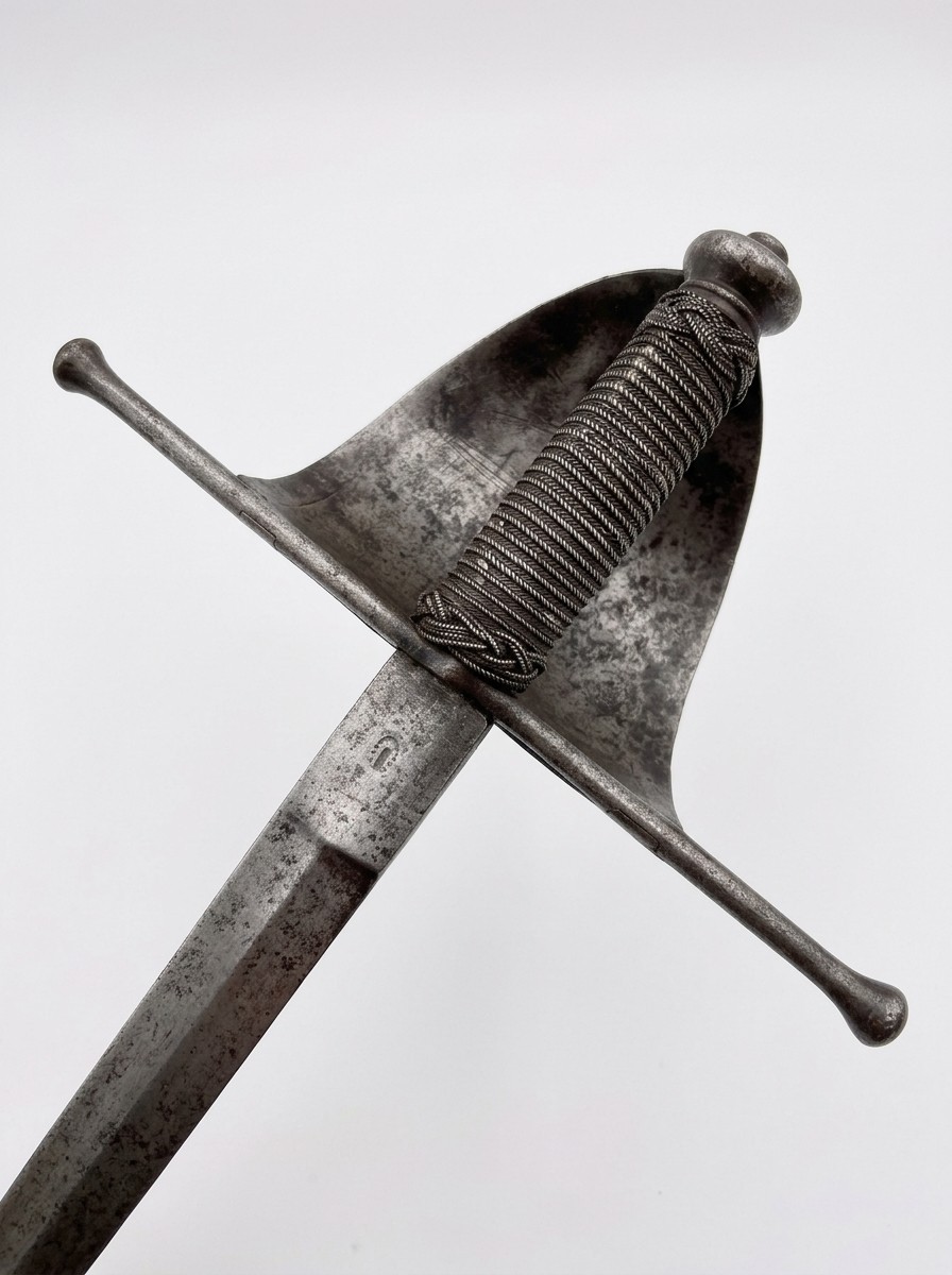 Antique Medieval Left Hand Dagger Rapier Sword XVII Vela Spanish 