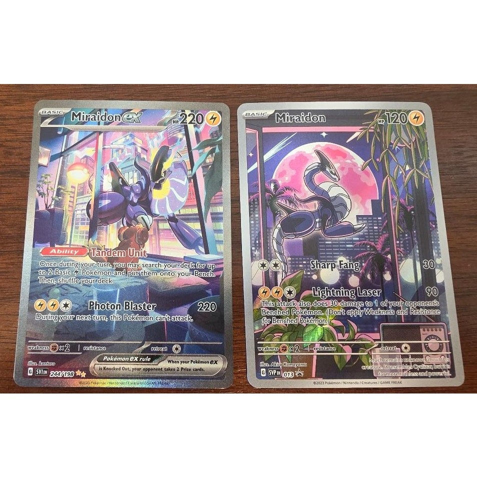 Miraidon Lot of 2-013 and 244/198