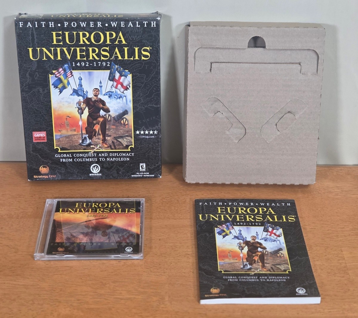 Europa Universalis 1492-1792 PC Big Box Game Windows CD Complete CIB Strategy