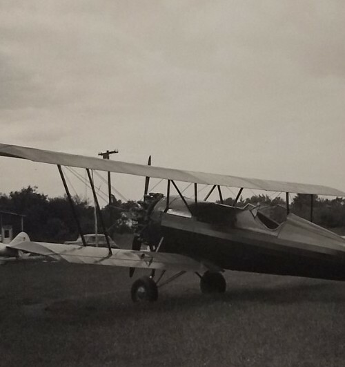Vtg B&W Aircraft Photo Biplanes Monoplane Swedesboro NJ 1940s Plane Broker?