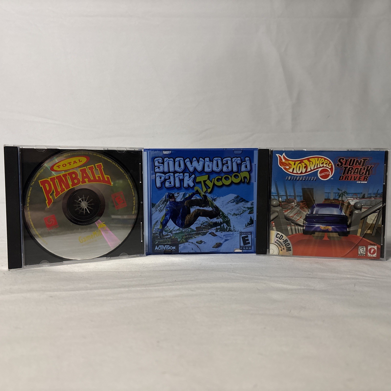 PC Games - Total Pinball/Snowboard Park Tycoon/Hot Wheels : Stunt Track Driver