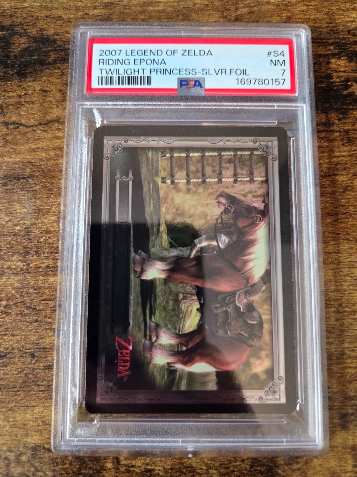 2007 Enterplay Legend of Zelda Riding Epona Silver Foil PSA 7 NM #S4 Twilight