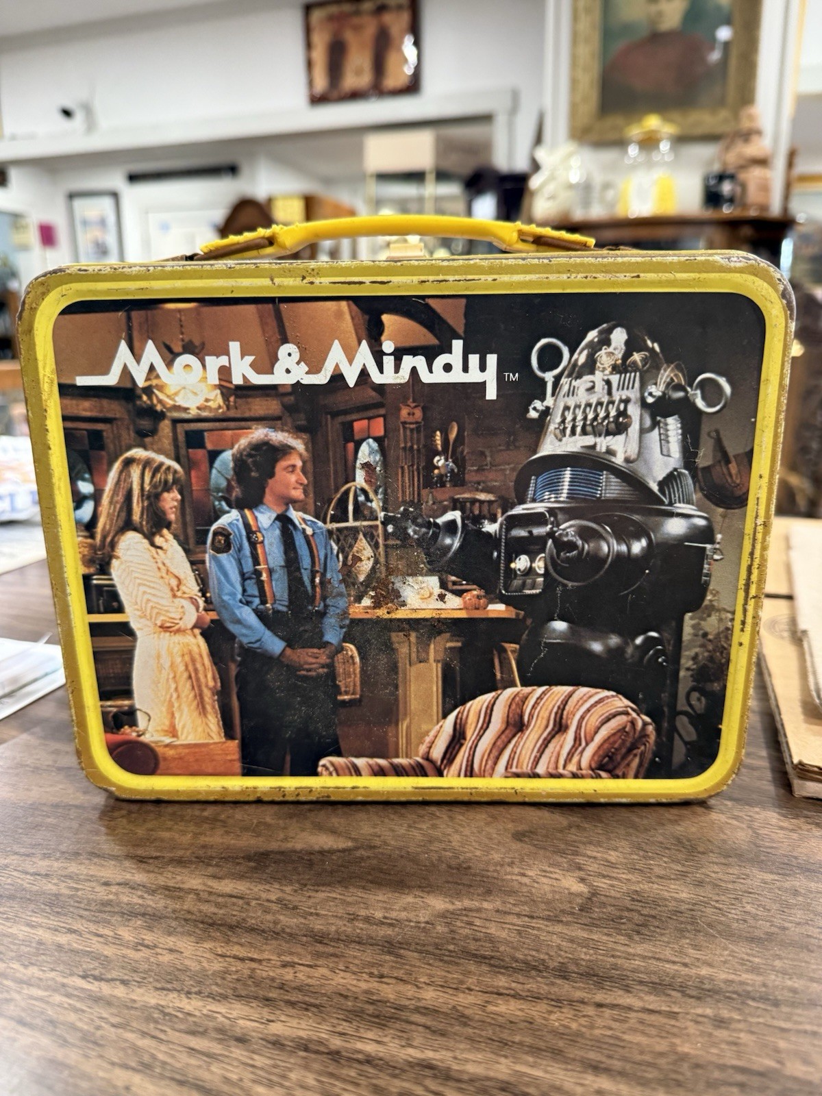 Vintage 1979 Mork and Mindy Lunch Box  Metal No Thermos  Robin Williams