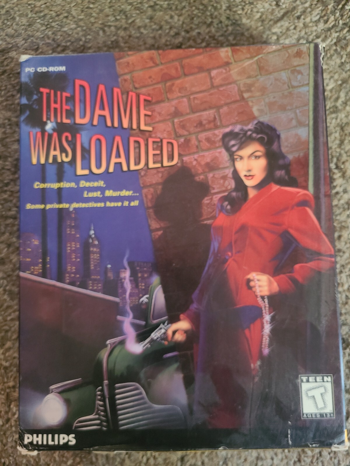 The Dame Was Loaded (PC, 1996, CD-ROM) Big Box Game