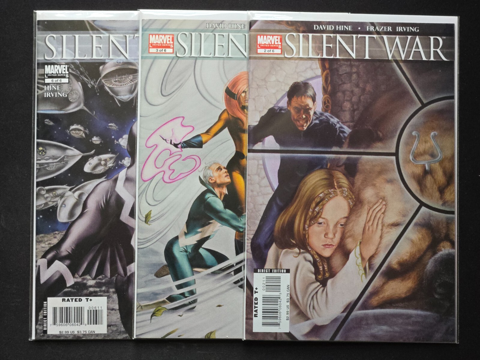 Silent War #s 2 3 & 6 (of 6) Fantastic Four Inhumans Black Bolt Marvel 2007 VFNM