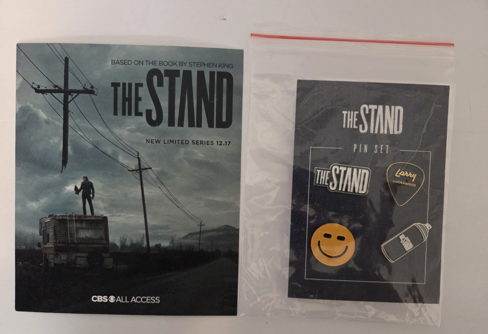 RARE Stephen King The Stand 2020 Mini Series Pin Set Virtual Premiere Event