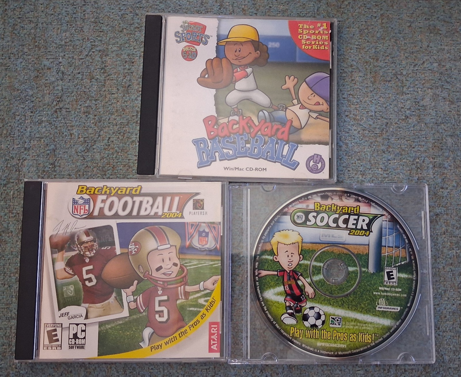 Backyard Sports Lot PC Games Backyard Soccer 2004 Baseball 1999 Football 2004