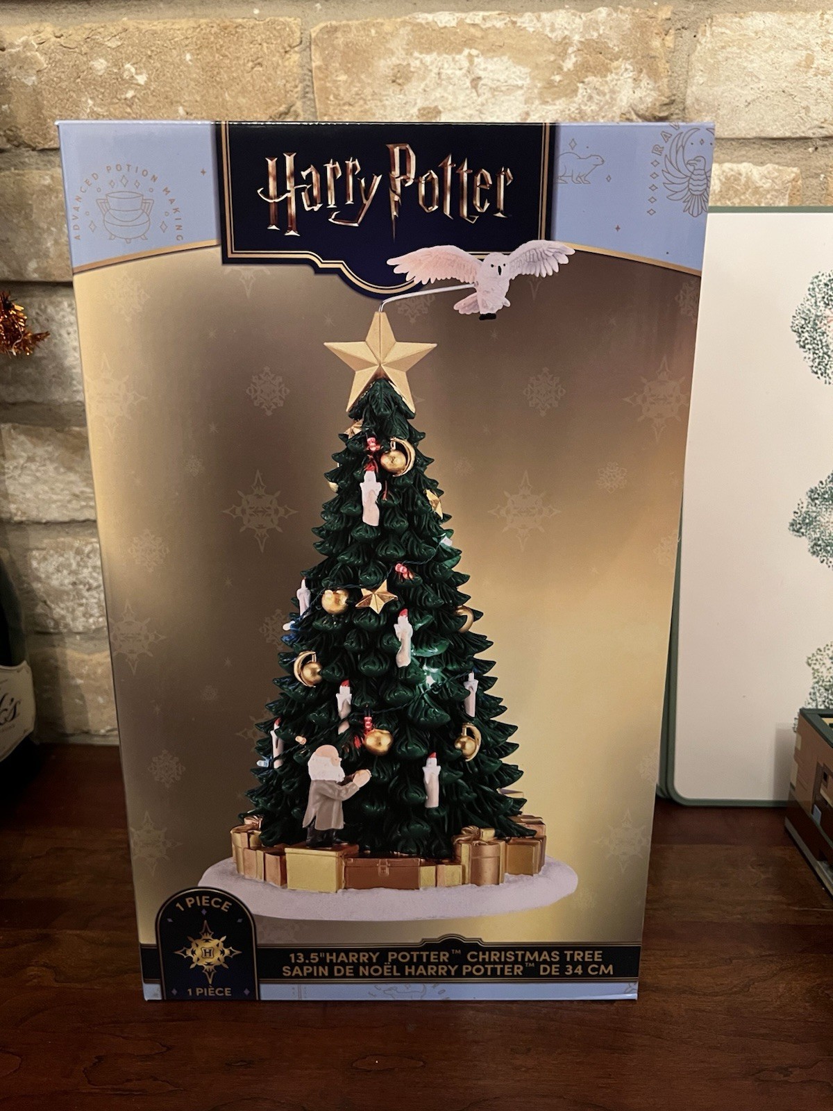 Rare Michales 13.8 Harry Potter Christmas Tree with Flying Hedwig