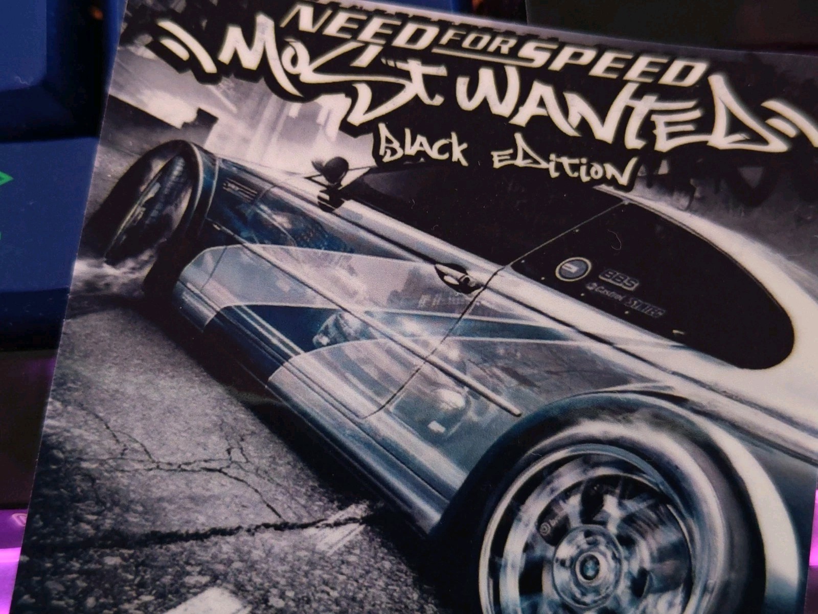 The Need for Speed: Most Wanted Black Edition Retro Nostalgia Sticker