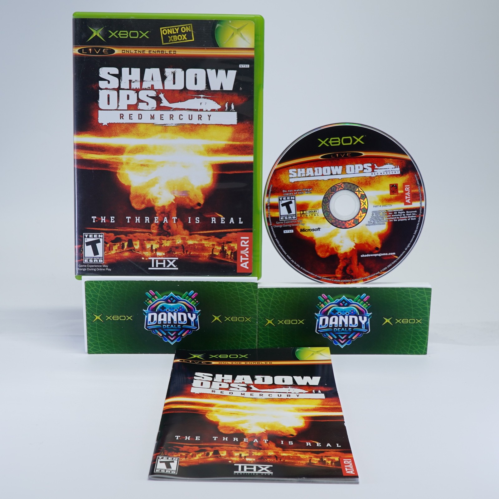 Shadow Ops Red Mercury CIB W/ Manual - Xbox