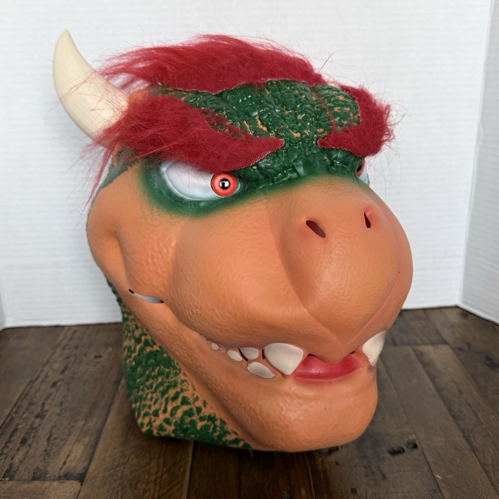 Super Mario Bowser Halloween Latex Rubber Mask  Adult Size *RARE*