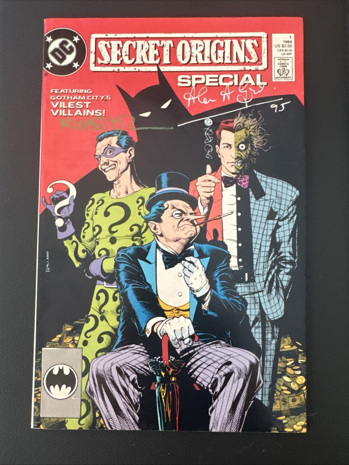 Secret Origins Special No. #1 DC Comics Neil Gaiman, Brian Bolland SIGNED CoA
