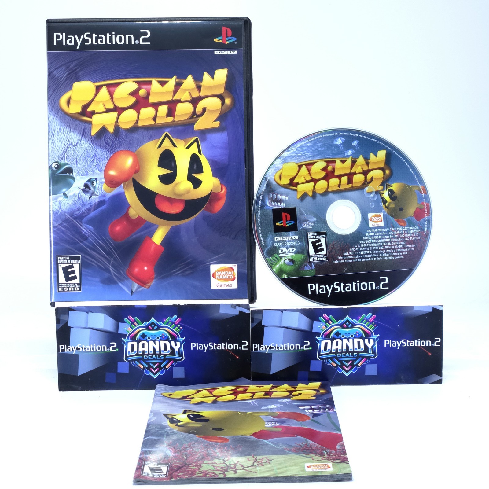 Pac-Man World 2 PS2 Black Label - CIB W/ Manual - PlayStation 2