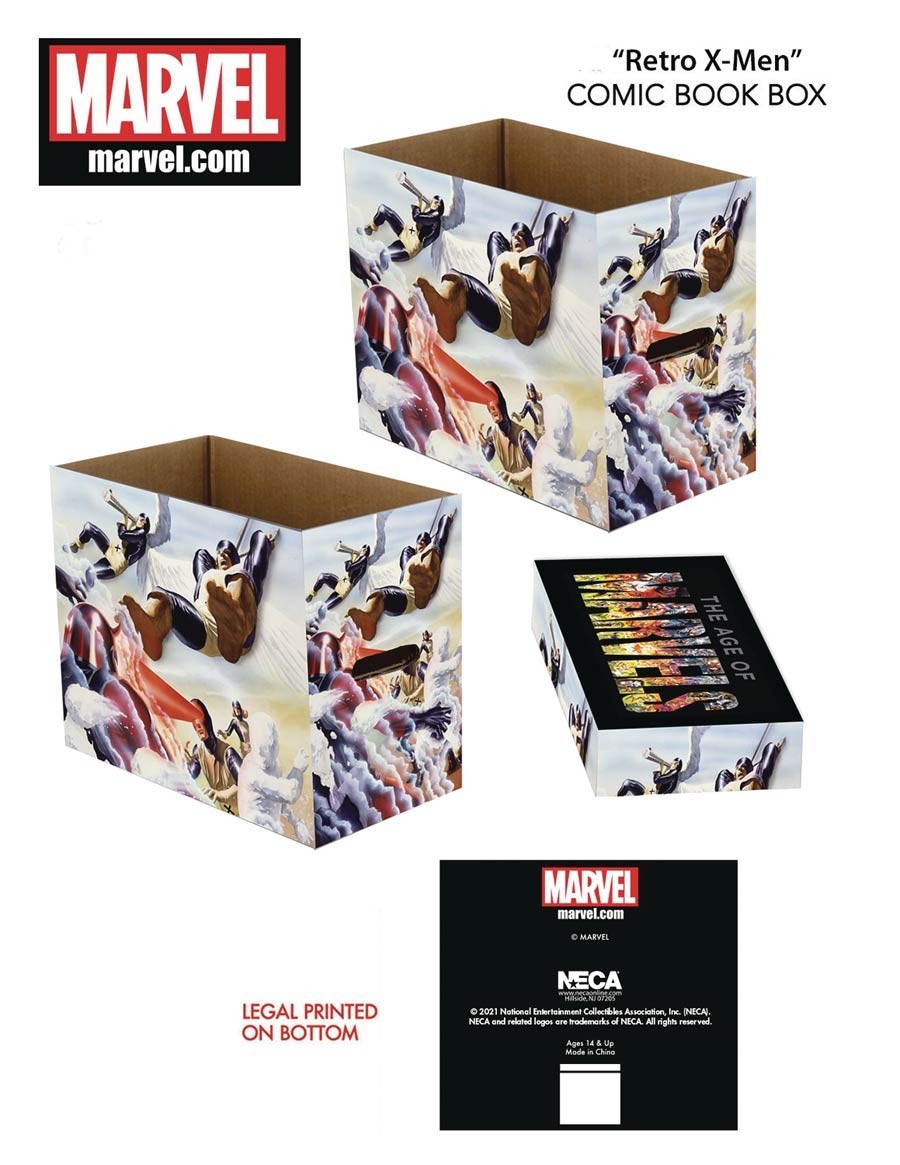 *NEW* Lot of 5 Retro X-Men Marvel Graphic Comic Boxes Alex Ross