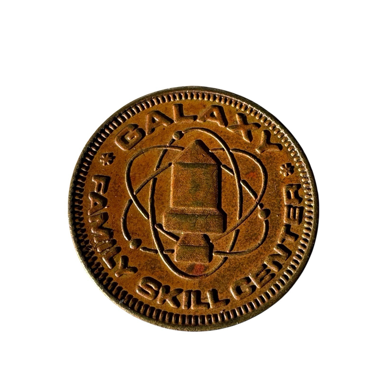 Galaxy Family Skill Center Arcade Token Vintage Video Game Coin 1980s 1990s