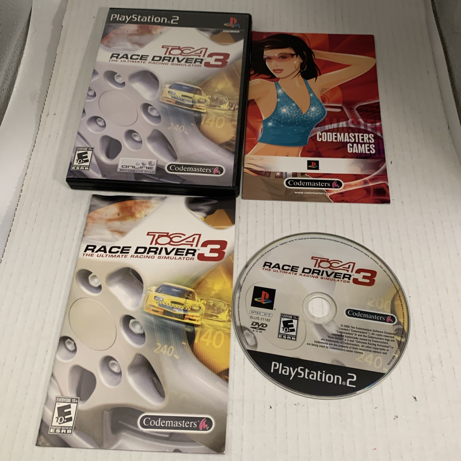 Mint Condition ToCA Race Driver 3 (Sony PlayStation 2, 2006) Compete Moreinstore