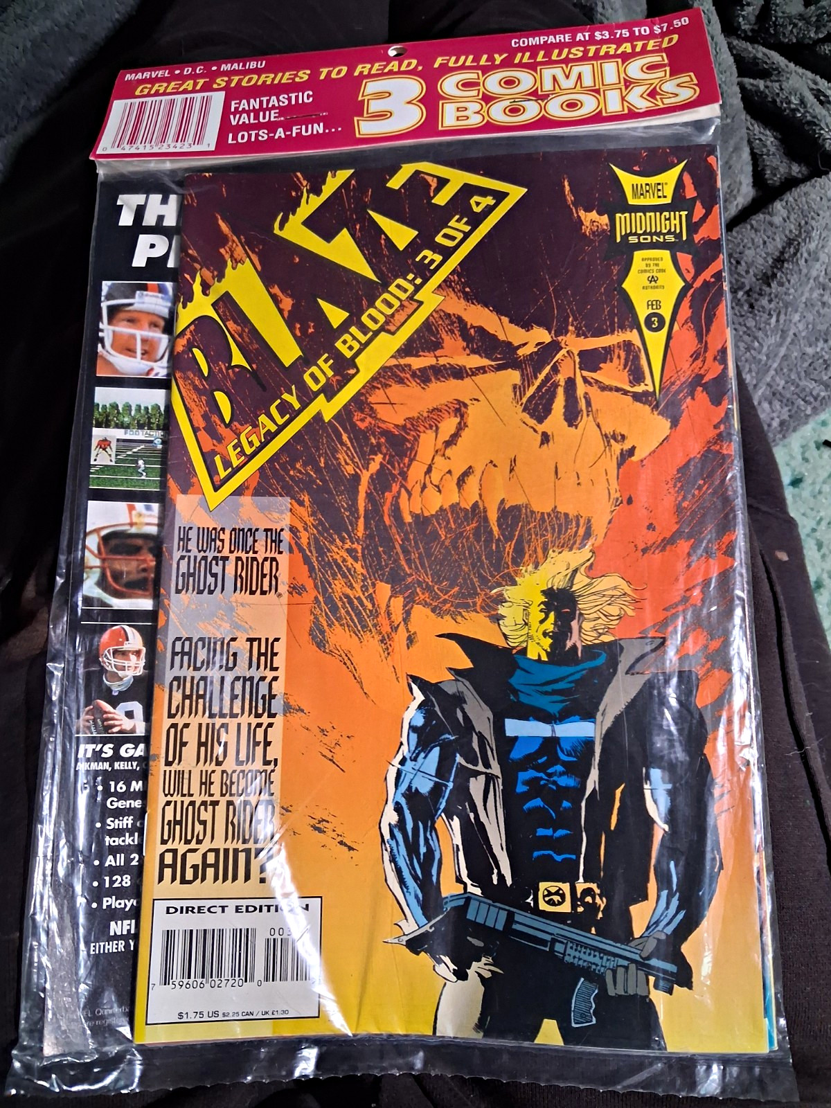 Marvel Blaze: Legacy of Blood #1, 2, 3 Comic sealed Mixed 3 Pack