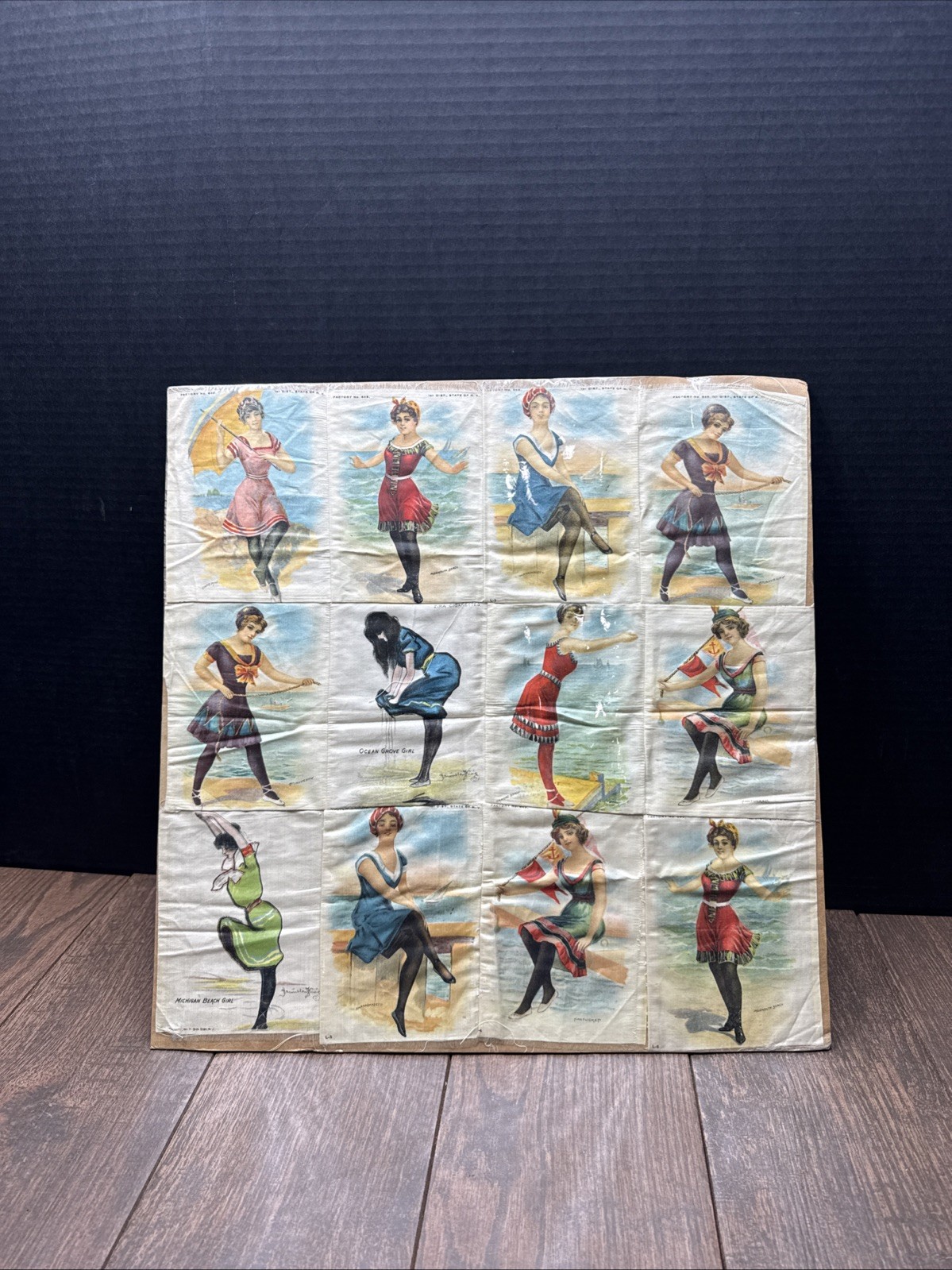 Lot Of 12 Vintage 1920’s ZIRA CIGARETTES Silks Bathing Beauties Factory # 649