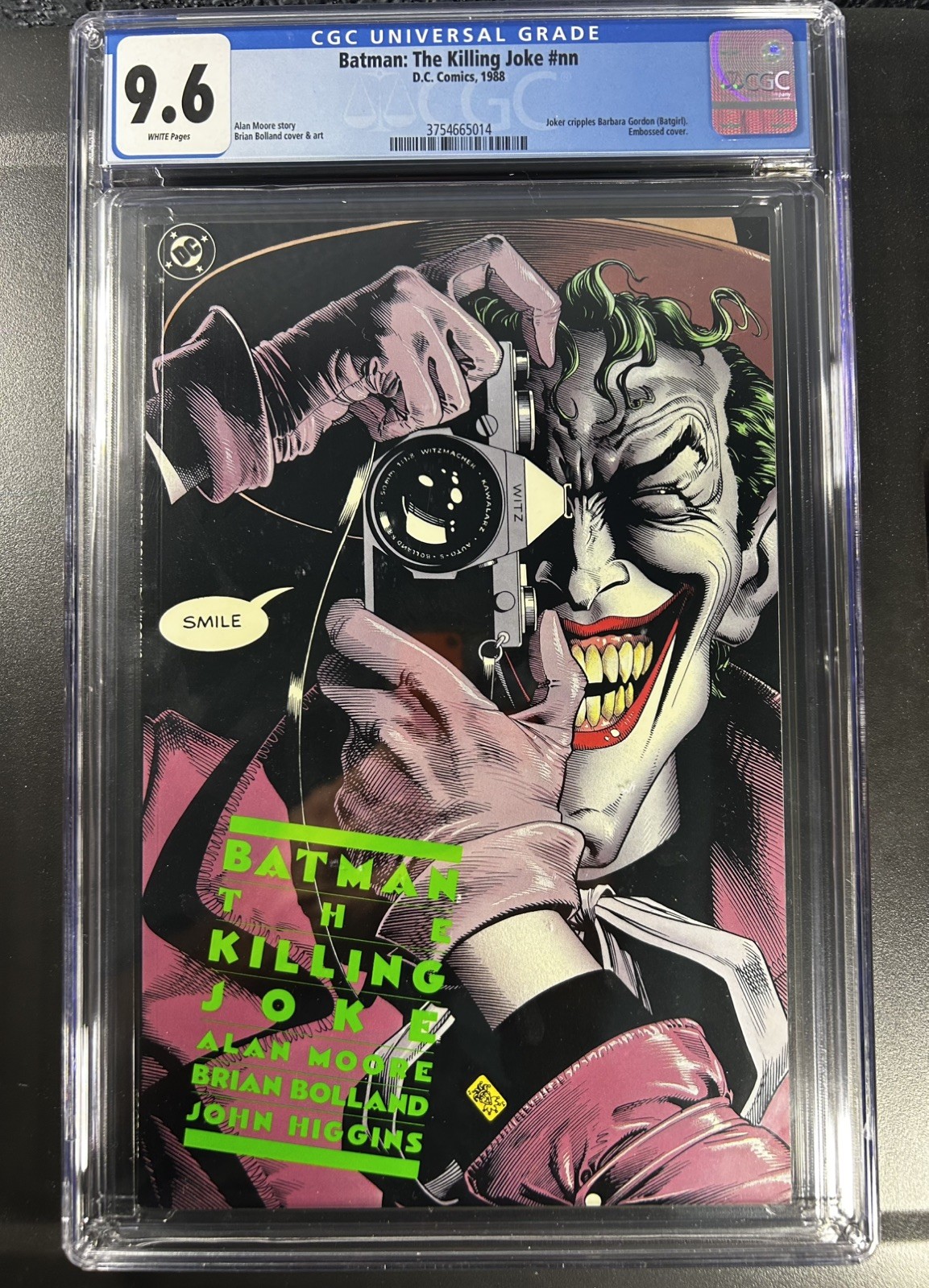 BATMAN THE KILLING JOKE 1ST PRINT - CGC 9.6 - Alan Moore - Brian Bolland