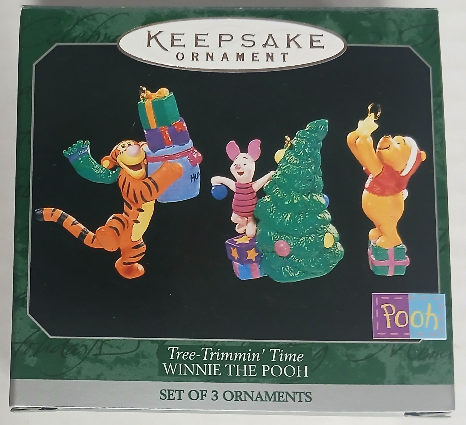 Vintage Hallmark 1998 Winnie The Pooh Miniature Ornament Set