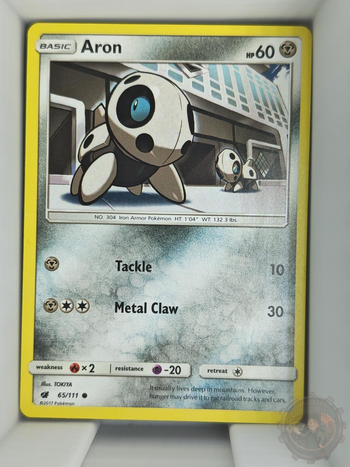 Aron 65/111 Common Crimson Invasion Pokemon Lightly Played