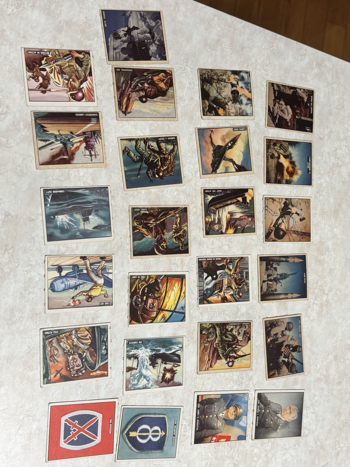 1950 Topps Freedom\'s War Cards Military Trading Cards Lot Of 25 Rare War