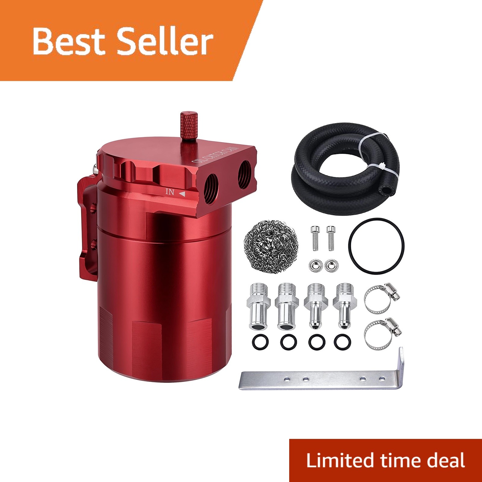 EVIL ENERGY Oil Catch Can Red 2.6 FT