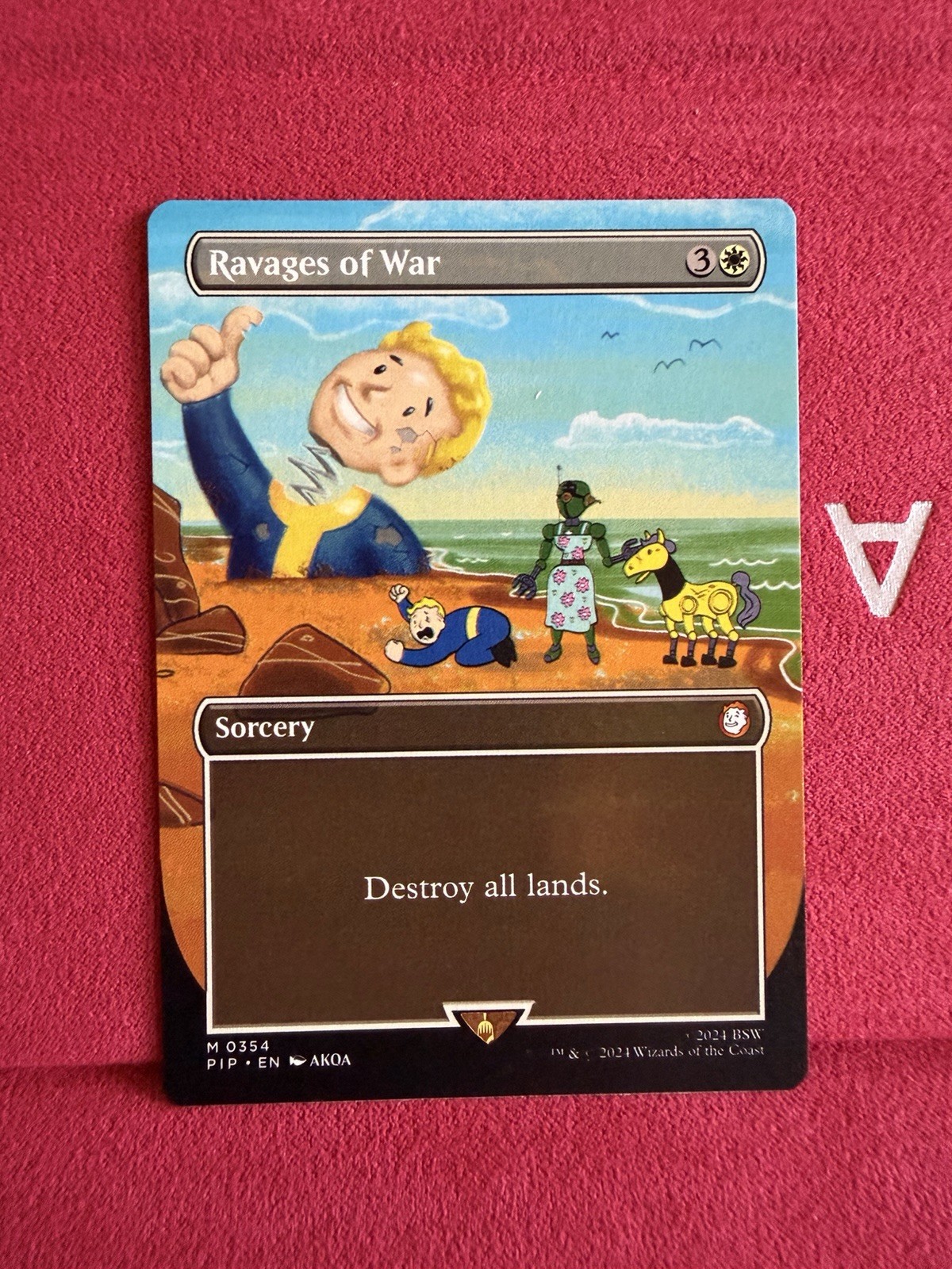 MTG Ravages of War #0354 Non-Foil Showcase Mythic Rare Fallout PIP NM