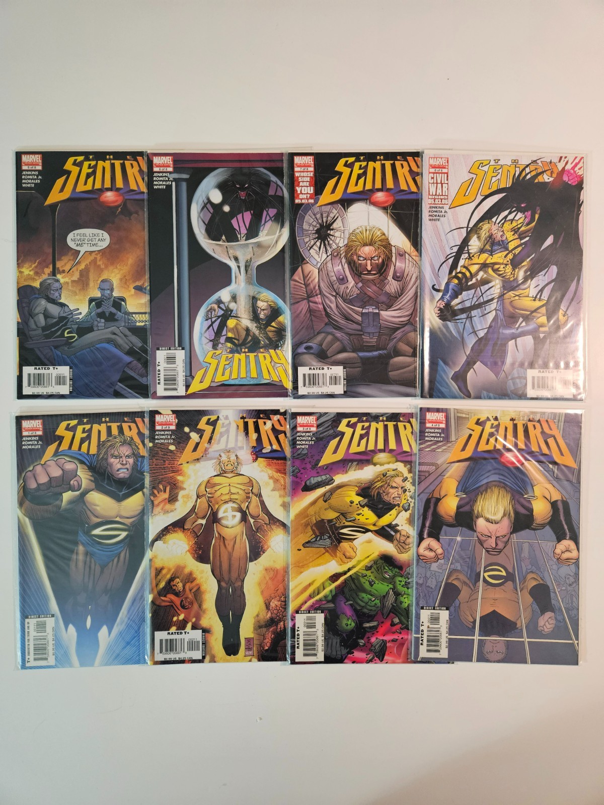 THE SENTRY, Vol. 2 #1-8 complete set Marvel Comic 2005 Romita Jr 1st Print VF/NM