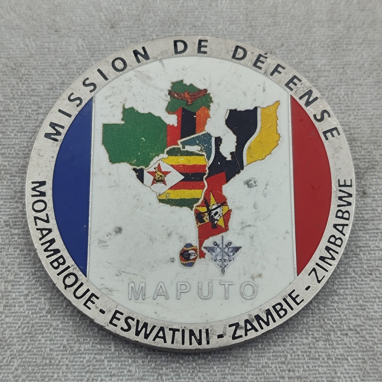 French Defense Mission Maputo Mozambique Zimbabwe Eswatini Zambia Challenge Coin