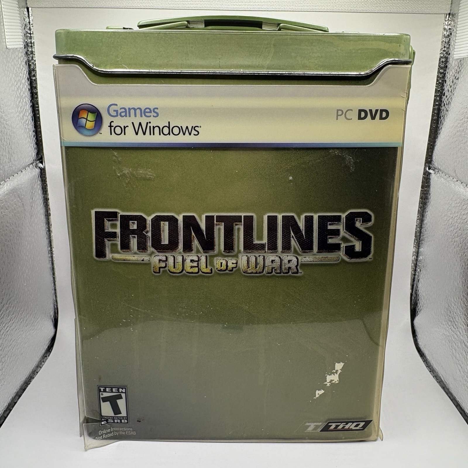 RARE Frontlines: Fuel of War (PC, 2008) Metal Ammo can included CIB