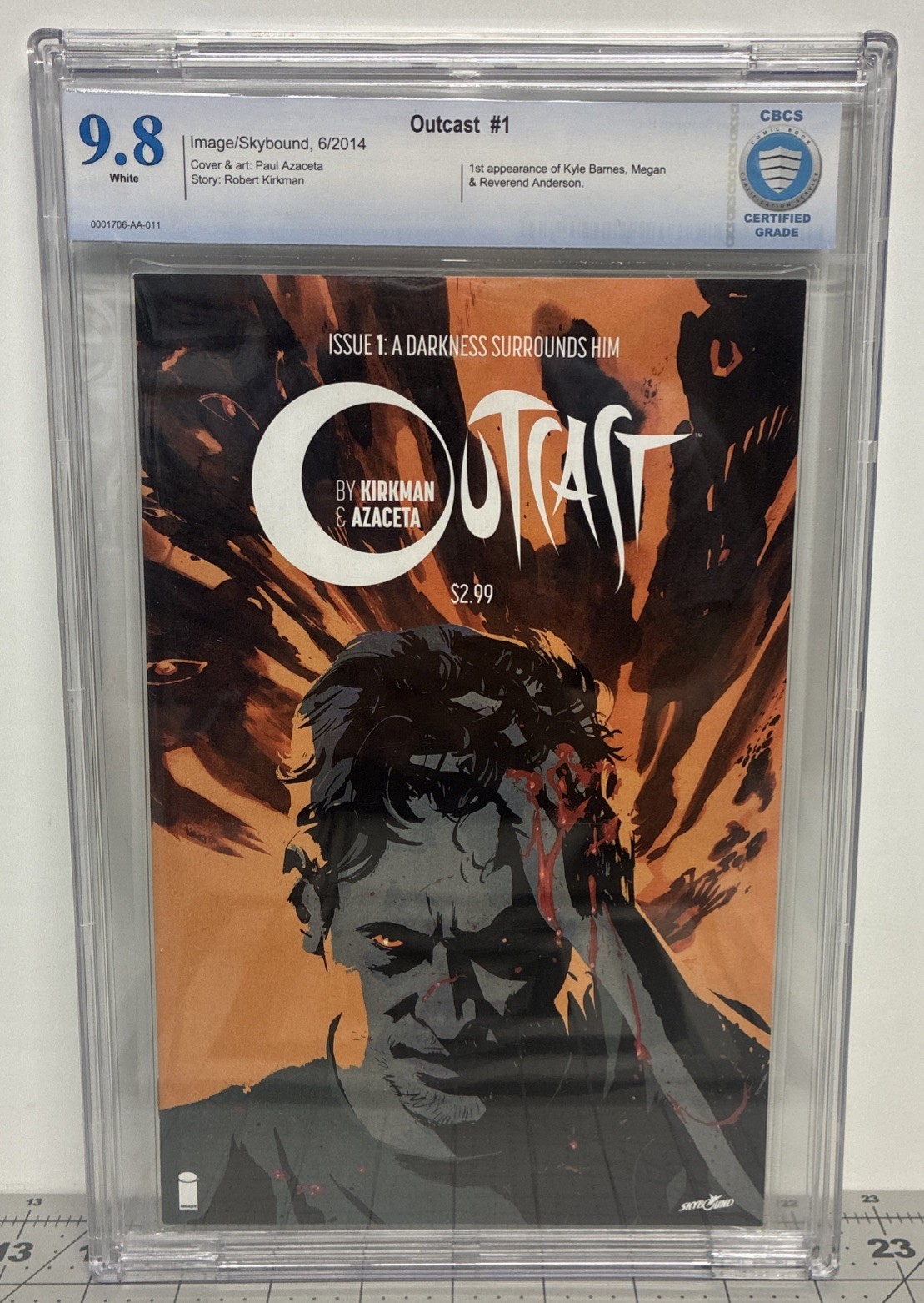 Outcast #1 Image Comics, ‘14 1st App 🔑 CBCS 9.8 Robert Kirkman, Paul Azaceta