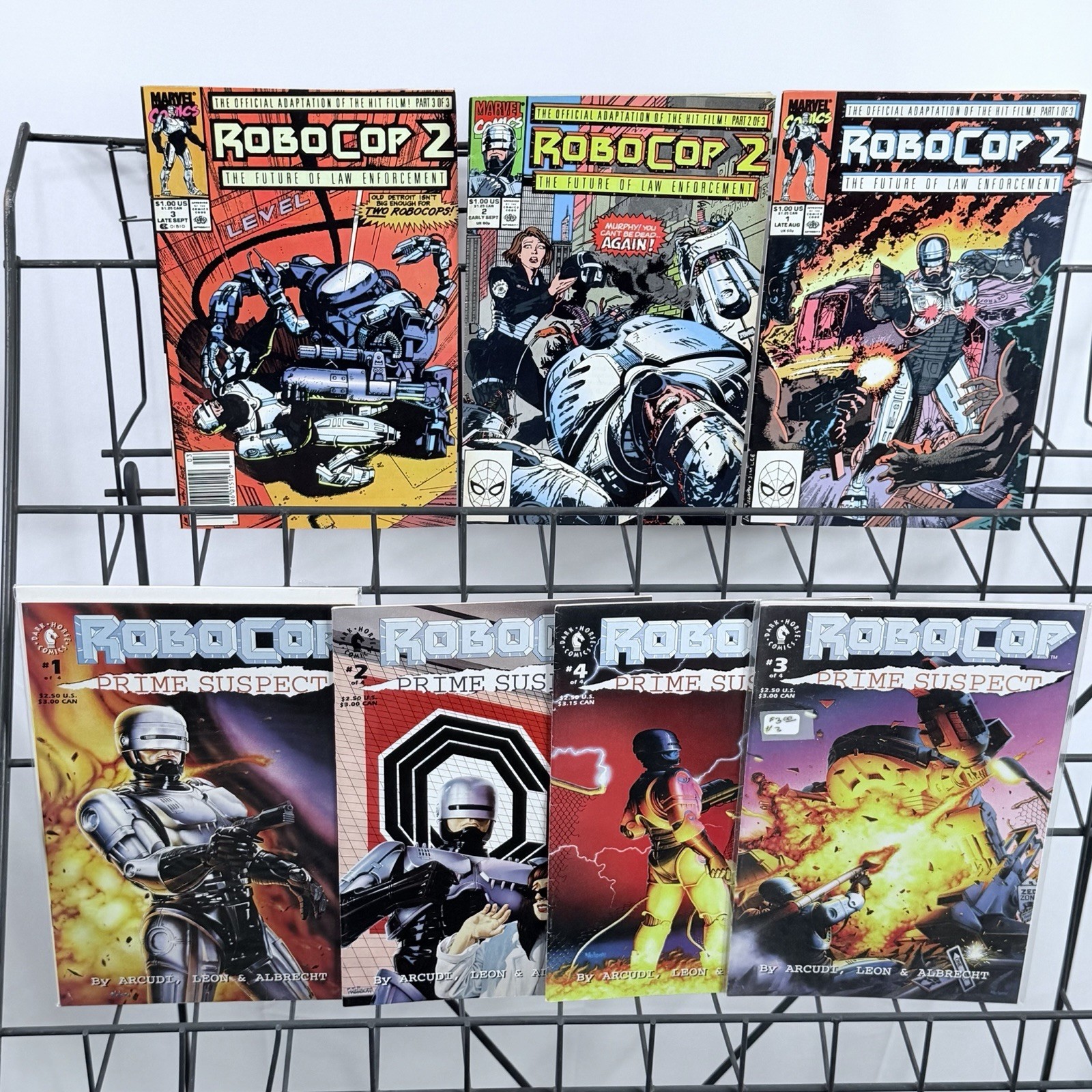RoboCop Prime Suspect 1-4 & Movie Adaptation 1-2 Lot Ed-209 Key