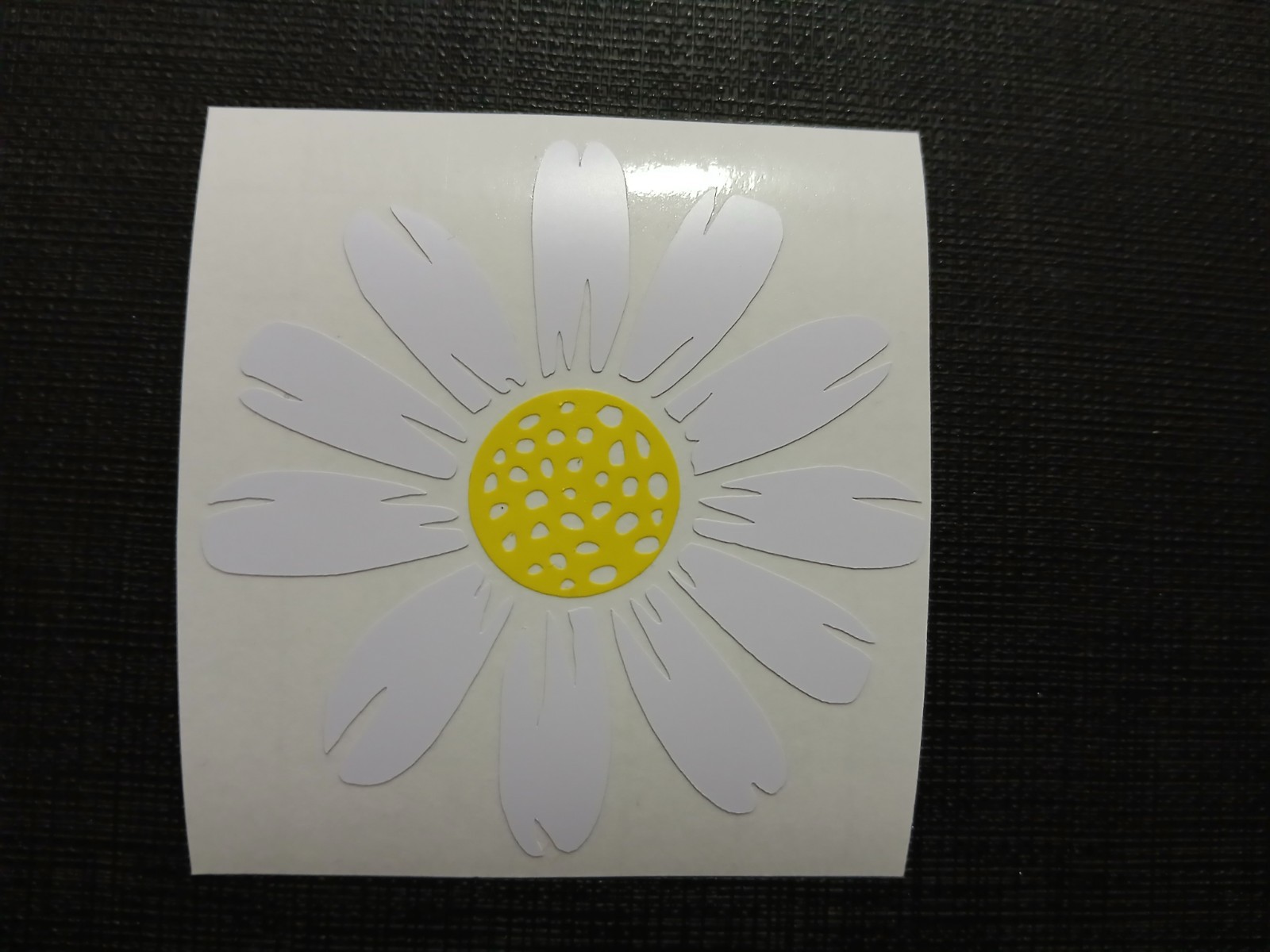 Perfect Cute Daisy Flower White Sticker Vinyl Decal Waterproof to Decorate