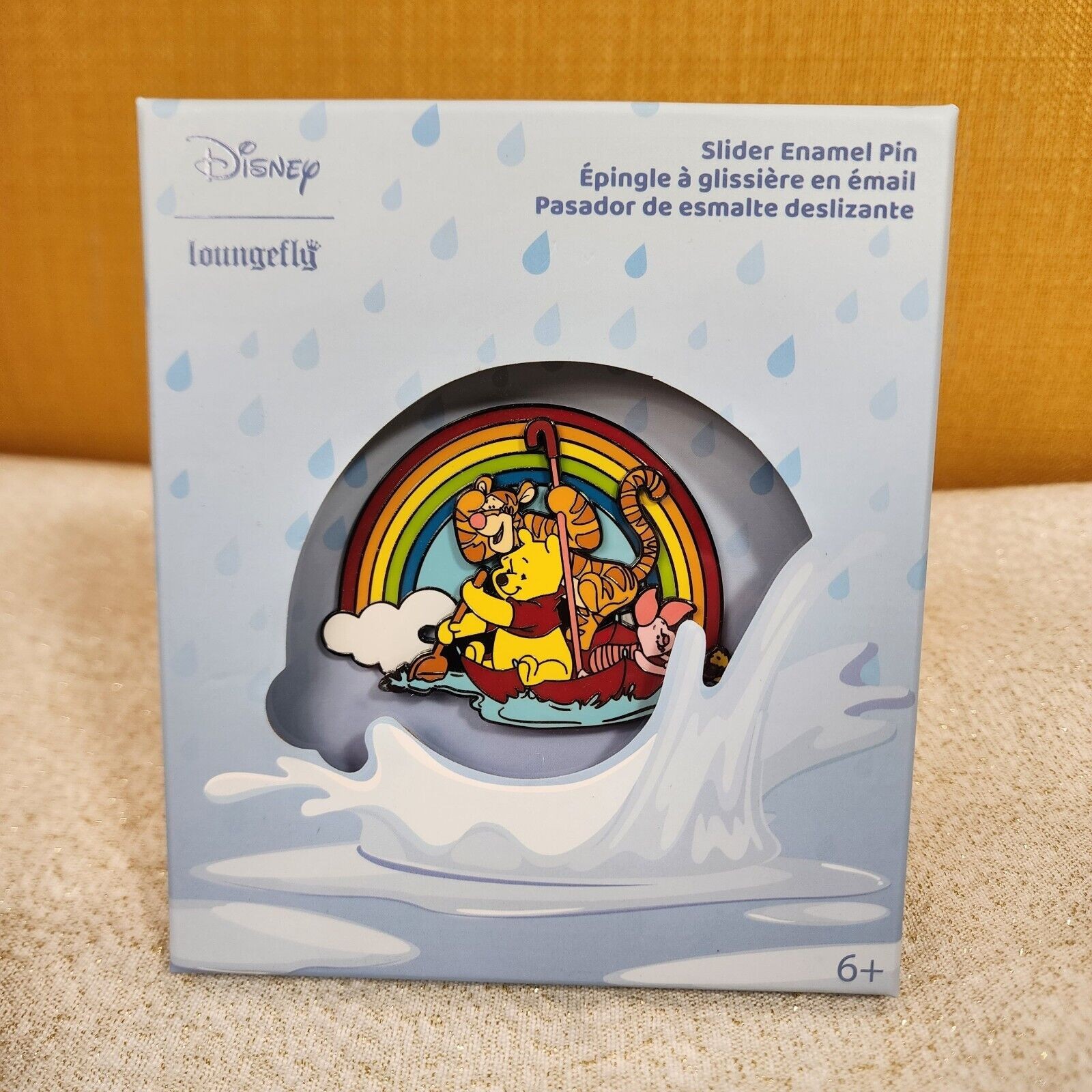 Loungefly Disney Winnie the Pooh Rainy Day Umbrella Slider Rainbow LE 3\