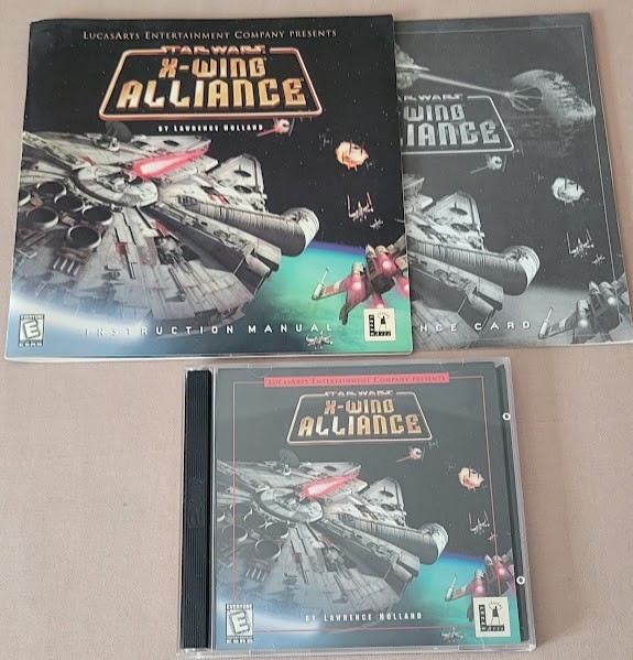 Star Wars X-Wing Alliance PC Video Game Manual Reference Card Lucas Arts