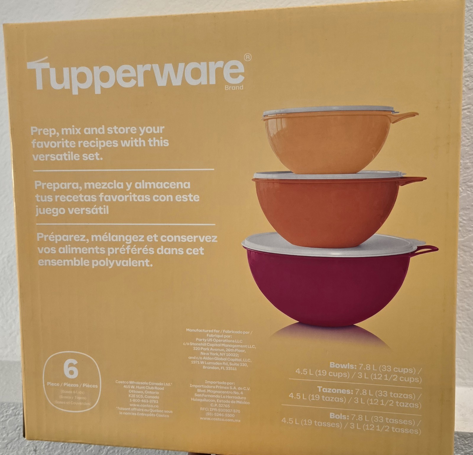 Tupperware 6-Piece Thatsa Bowl Set