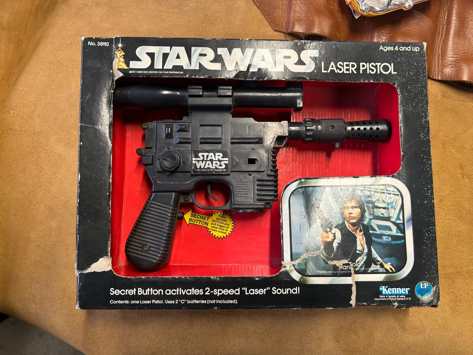 Vintage 1978 Kenner Star Wars Laser Pistol Blaster w/ Original Box - One owner